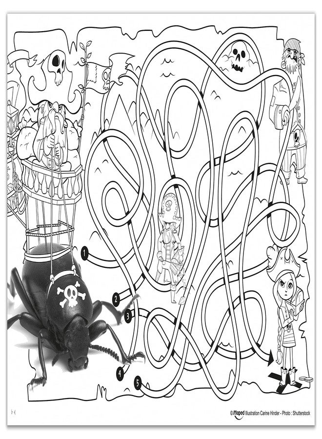 MAPED Mini Games to Color, Cardboard Sleeve, 20 Sheets, Multicolor (831216) - Image 2